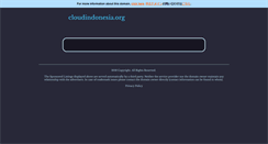 Desktop Screenshot of cloudindonesia.org